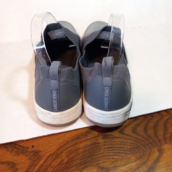 Lands End Casual Gray Slip On Sneakers Womens Size 11 B - Picture 5 of 8